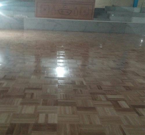 اجرای پارکت ورزشی زورخانه